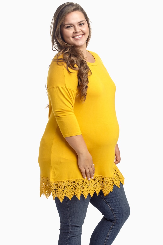 plus size mustard yellow top