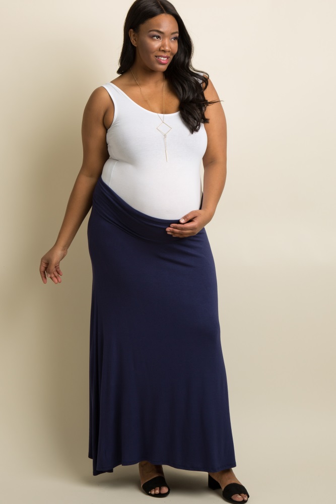 Navy Blue Maternity Skirt Hotsell, 52 