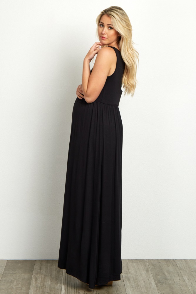 tall black maxi dress