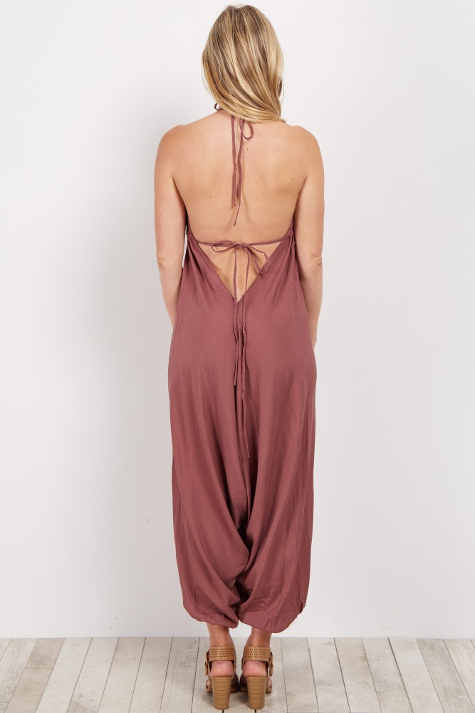 halter harem jumpsuit