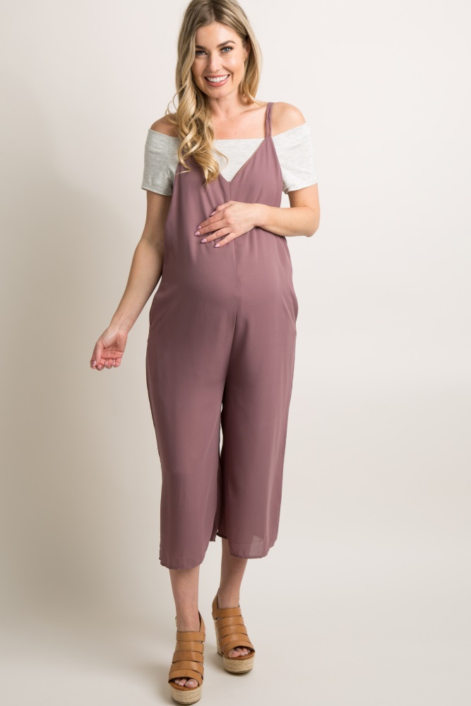 maternity wide leg jumpsuit