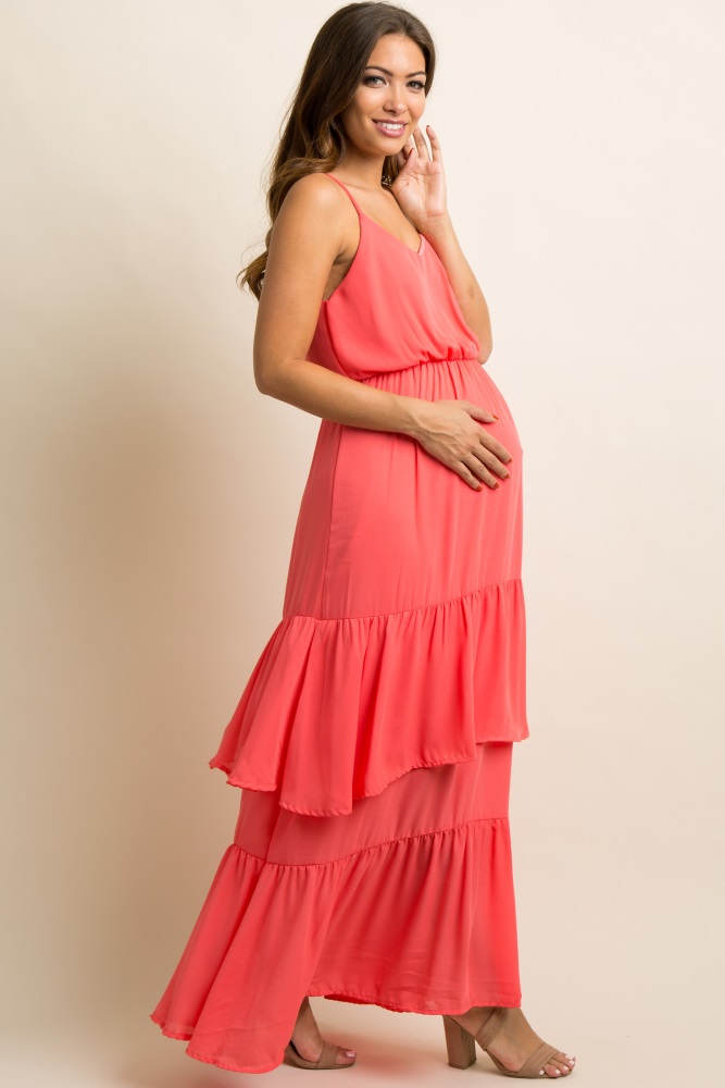 coral chiffon material