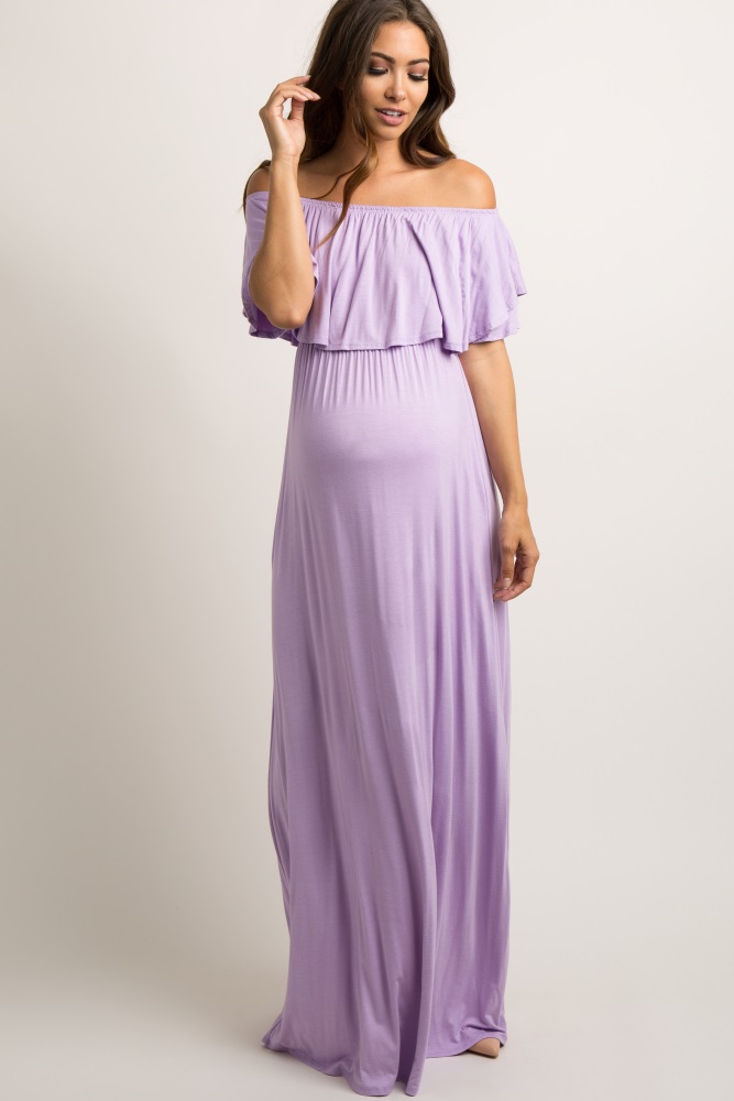 lavender maxi dress casual