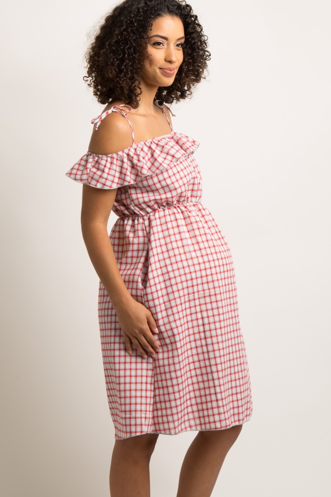 red gingham dress womens