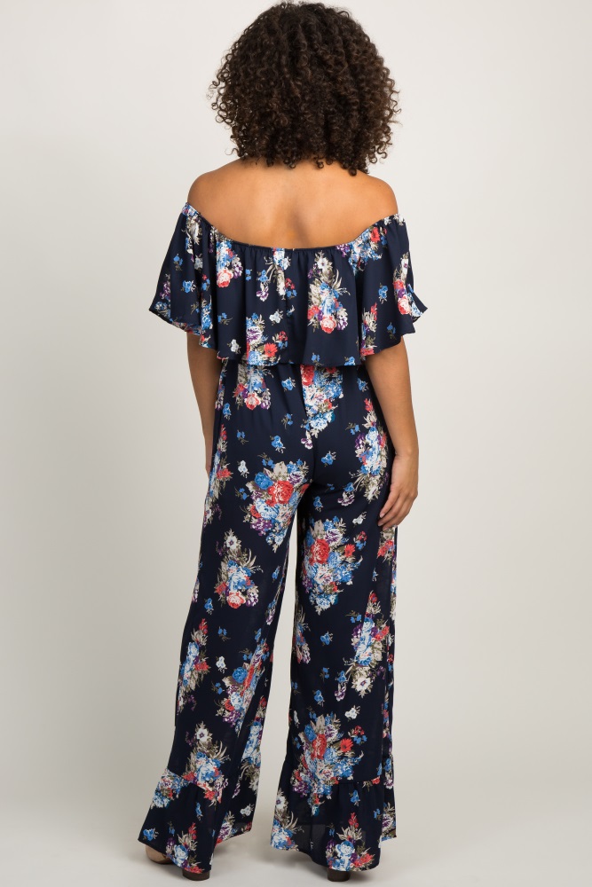 navy chiffon jumpsuit