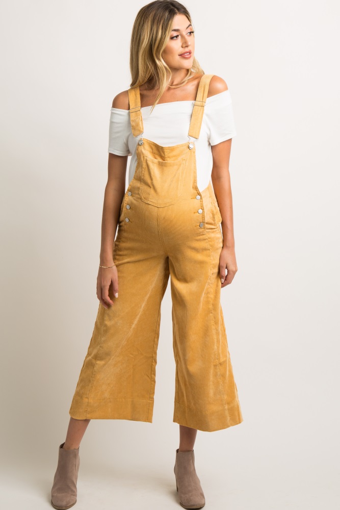 orange corduroy overalls