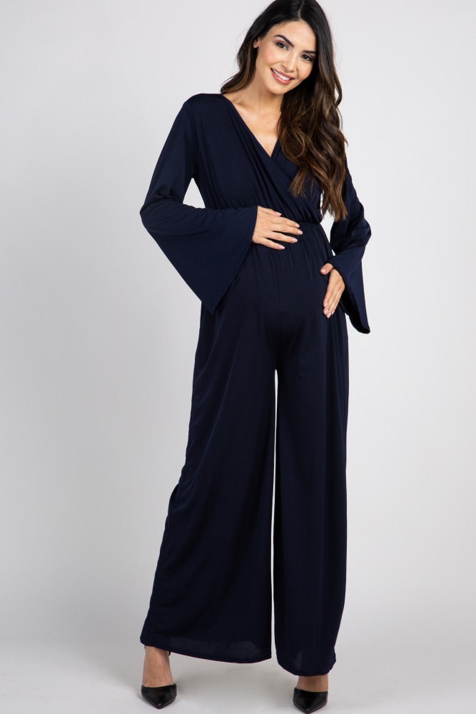 maternity wrap jumpsuit