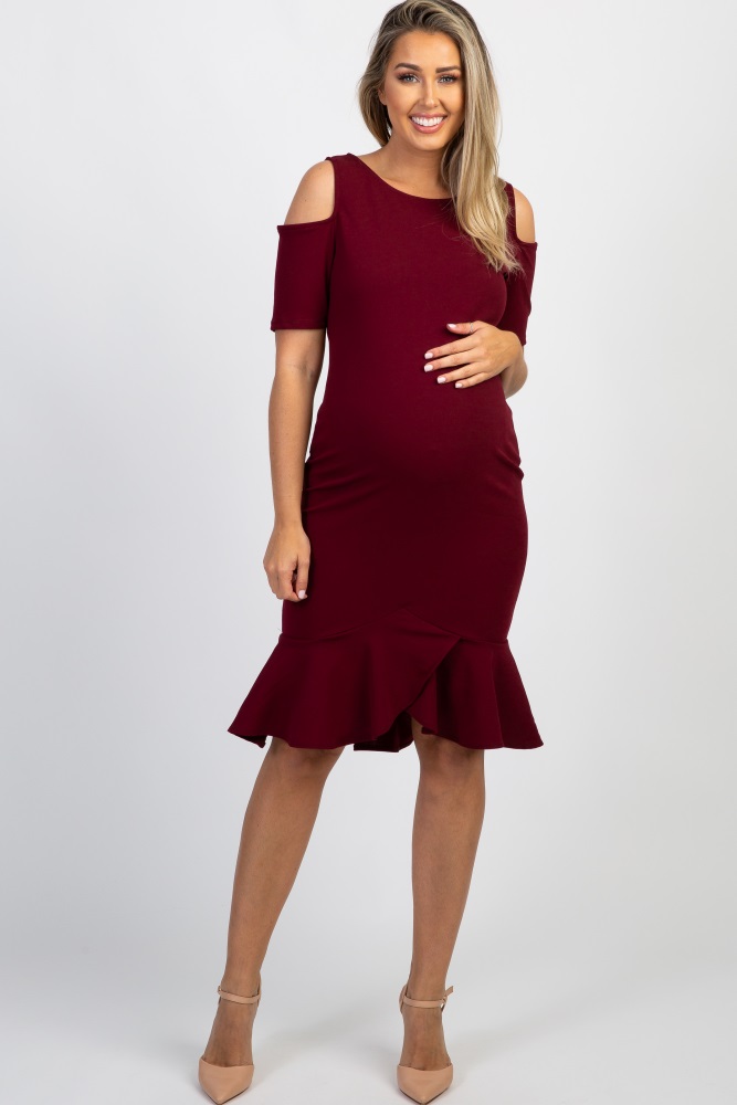 cold shoulder mermaid dress