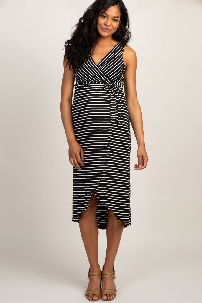 pink blush wrap dress