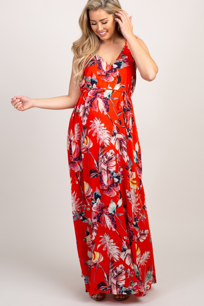 self tie maxi dress