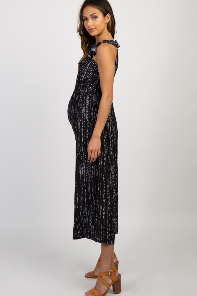 polka dot ruffle jumpsuit
