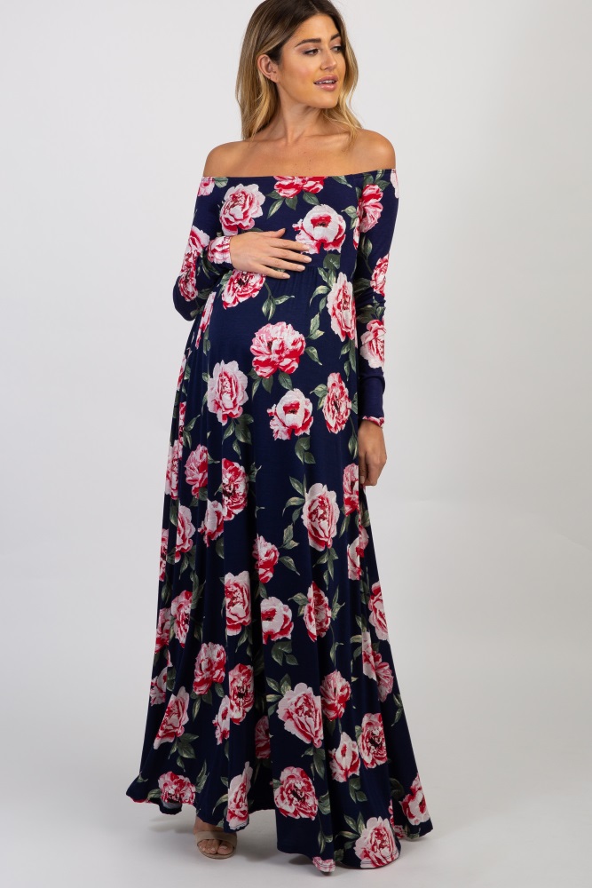 New Maternity Black Bandeau Maxi Dress size 12
