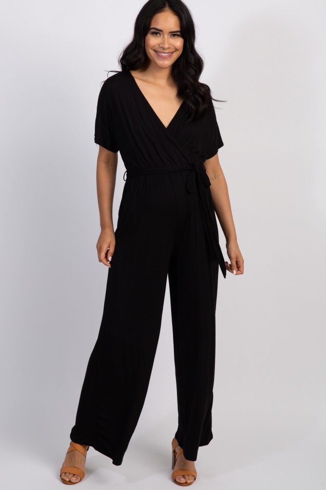 maternity wrap jumpsuit