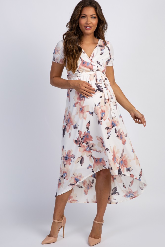 Floressa - Millie Pregnancy & Nursing Wrap Dress