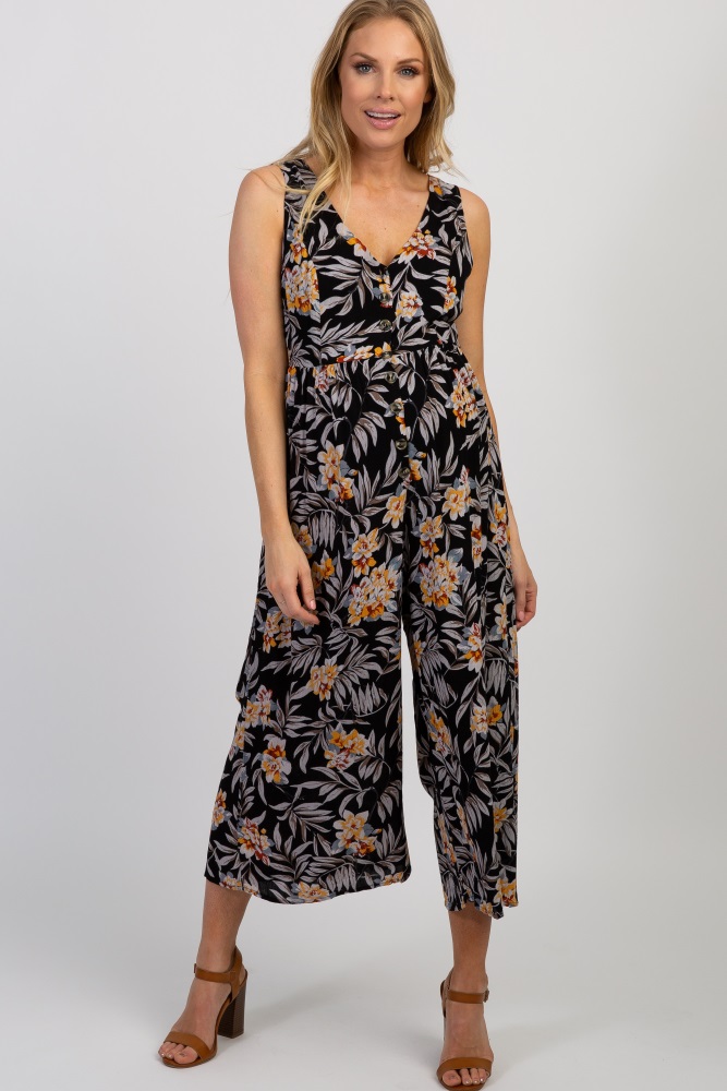 floral maternity jumpsuit