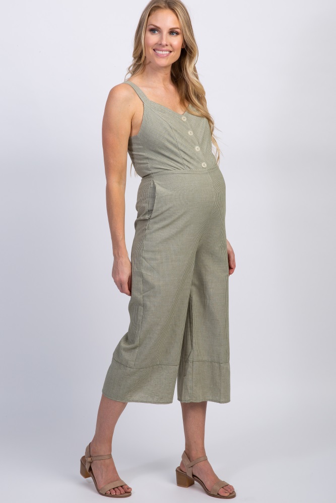 green maternity jumpsuit