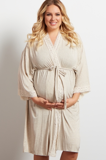 plus size nursing robe