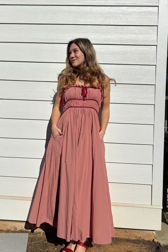 open lace back dress Pink Satin Long A-Line Prom Dress with Bow, One Shoulder Evening Party