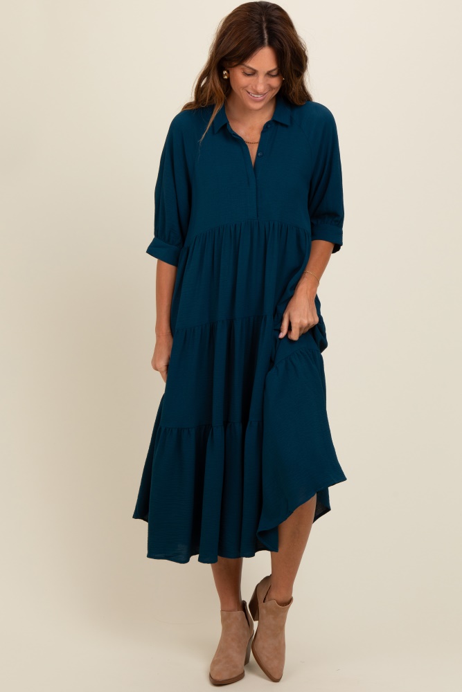 slim fit dress slacks HATCH: The Softest Rib Nursing Dress – Bump City