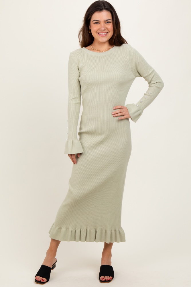 fitted lace wedding dress MEROKEETY Womens Long Sleeve V Neck Sweater Dress 2026 Button Ribbed Knit  Elegant Maxi Winter Dresses, Lvory, Medium at Amazon Women's Clothing store main image 0