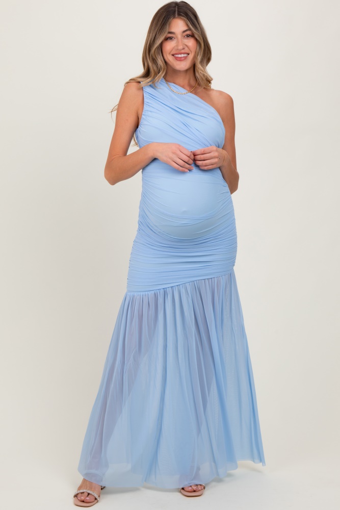 slim fit dress slacks pretty KALANI|Plus Size Long Lace Sleeve Maternity Formal Dresses main image 1
