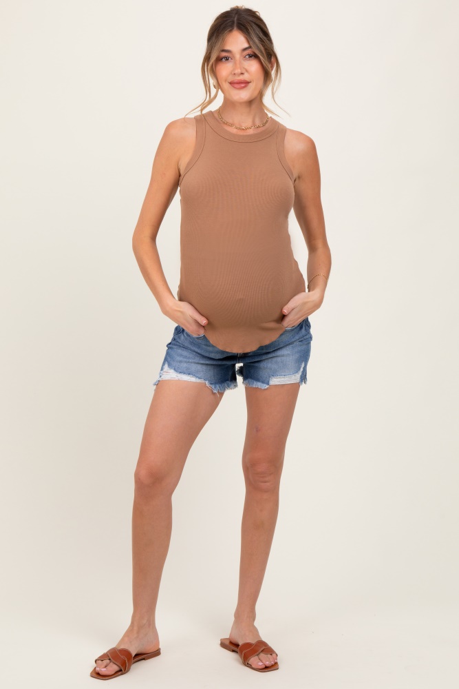 maternity dress pants short MAMSY Maternity Seamless Shapewear Shorts Black
