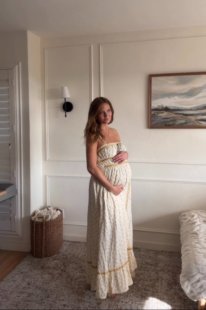 Yellow Floral Ribbon Detail Sleeveless Maternity Maxi Dress  PinkBlush