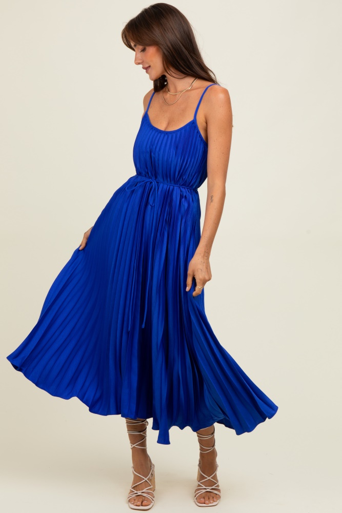 maternity bridesmaid dresses royal blue Blue Sleeveless Lace Maternity Photo Dress main image 1