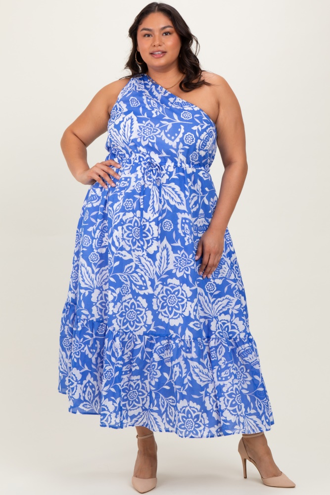 ashley stewart semi formal dresses Plus Size Long Flowy Prom Dress With Lace Bustier And Corset Back main image 1