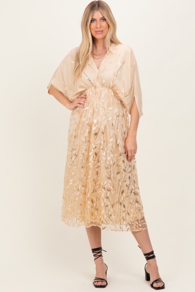 beige dress with white lace overlay Cream Eyelash Lace Overlay Mock Neck Mini Dress main image 0