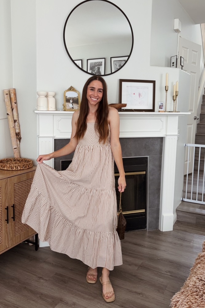 diagonal dress design Diagonal Tiered Ruffle Midi Dress