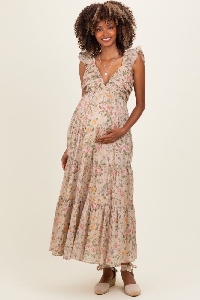 princess polly baby blue dress Bohemian Maternity Dresses for Women main image 1