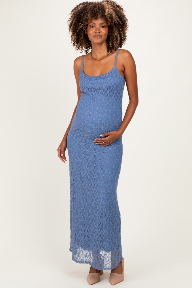 royal blue fitted maternity dress Royal Blue Ribbed Maternity Midi Dress
