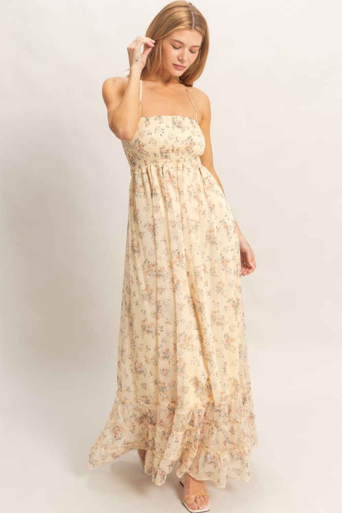 white christmas dresses Baltic Born Womens Verona Smocked Maxi Dress | Vintage Plum main image 0