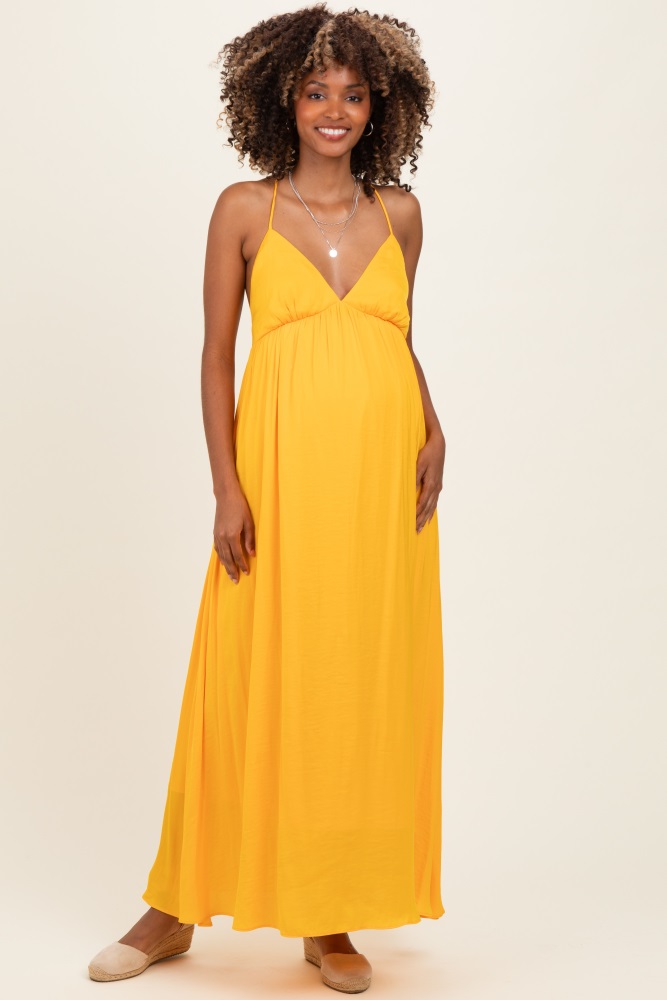 inexpensive maternity dresses OUGES Dress for Baby Shower Photoshoot Casual Ruffle Sleeve Summer Maxi with Pockets(Apricot,S) at Amazon Women's Clothing store This stunning maternity dress Maternity Clothes for Women -
