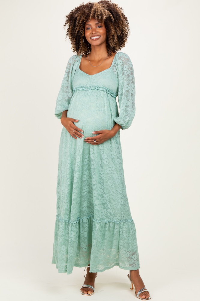 asos mint green maternity dress Elegant Mint Green Maternity Maxi Dress