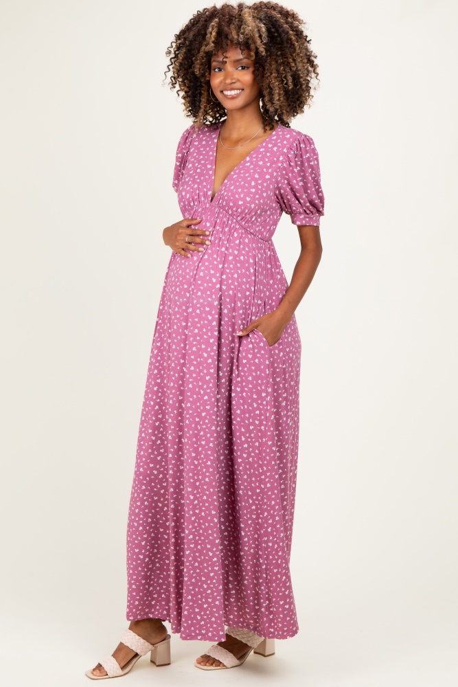pink bump friendly dresses The Melody Maxi Dress in Floral + sizes S-3XL! Bump Friendly Women's Clothing -