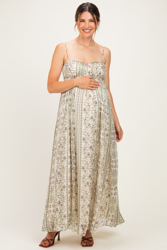 designer maternity dress Vintage Plus Size Floral Off-the-shoulder this little flower maternity dress is a flattering summer piece Maternity Outfits Designer Maternity Evening