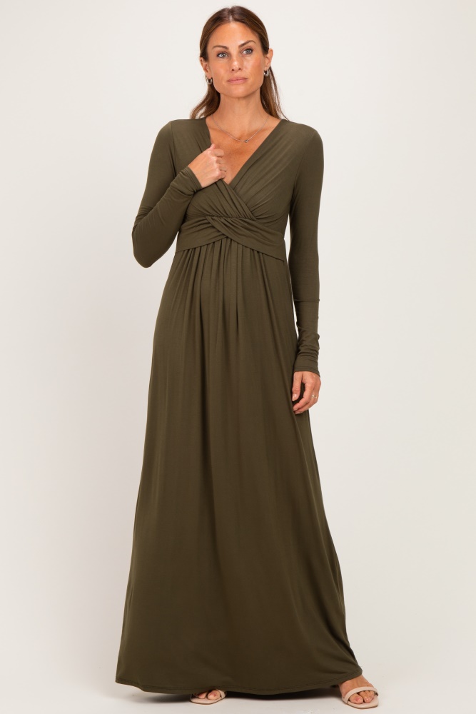wrap empire waist dress Forest Green Front Maxi – PinkBlush Style:No Overskirt You can choose this phase-out Orange Printed Asymmetrical Ruffle Ladies dresses