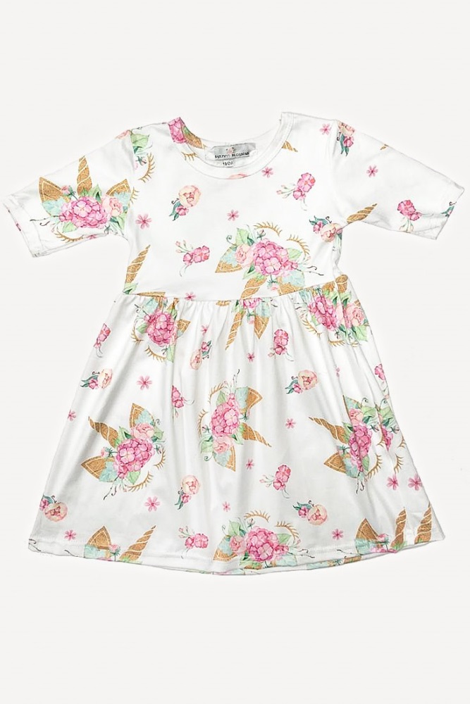 white floral baby dress