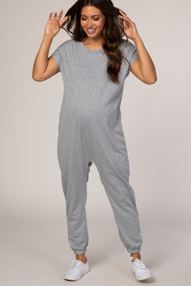 grey short jumpsuit