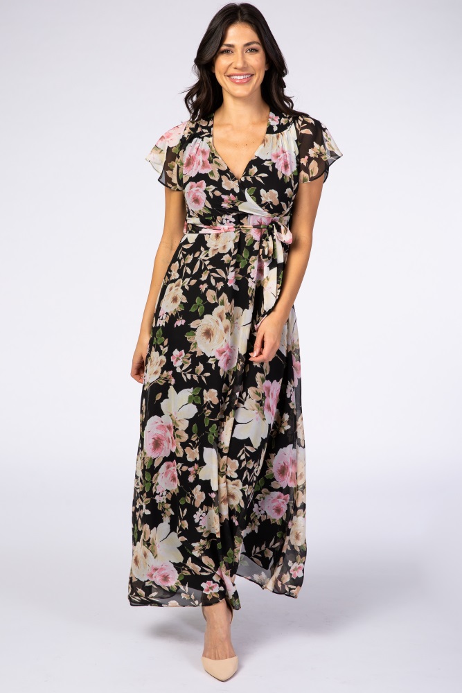 maxi dress with bell sleeves