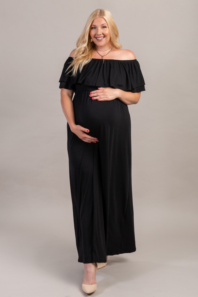 plus maternity maxi dress