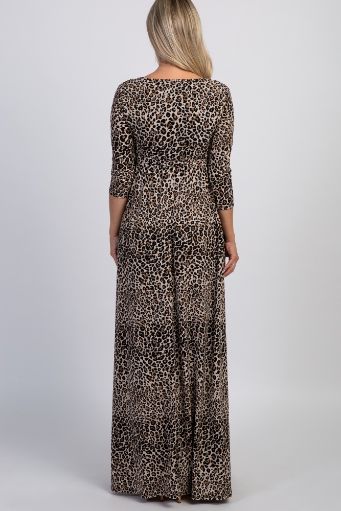 leopard print nursing dress