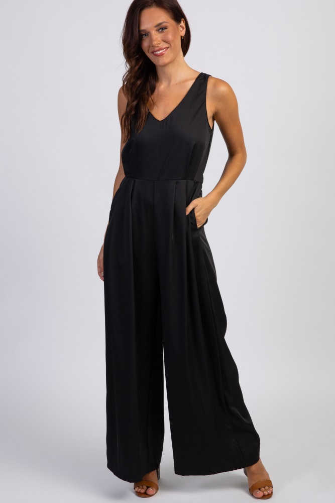 black tie back jumpsuit