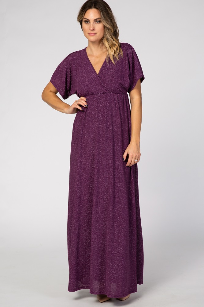 violet maxi dress