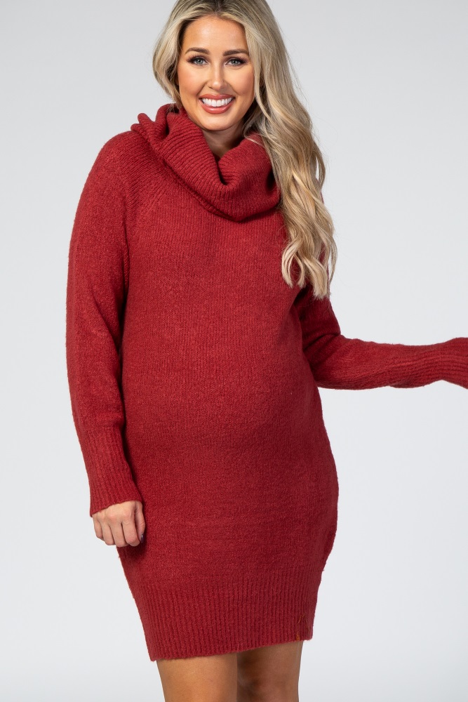 off the shoulder maternity sweater dress