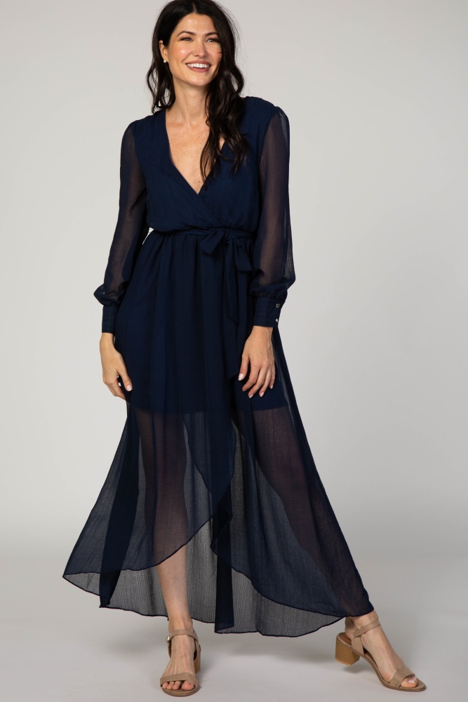 maxi day dress with sleeves