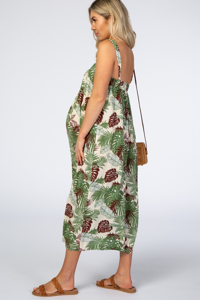 green maternity jumpsuit
