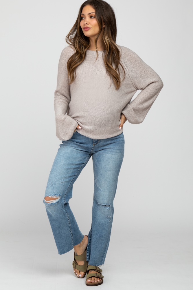 Cropped Maternity Jeans